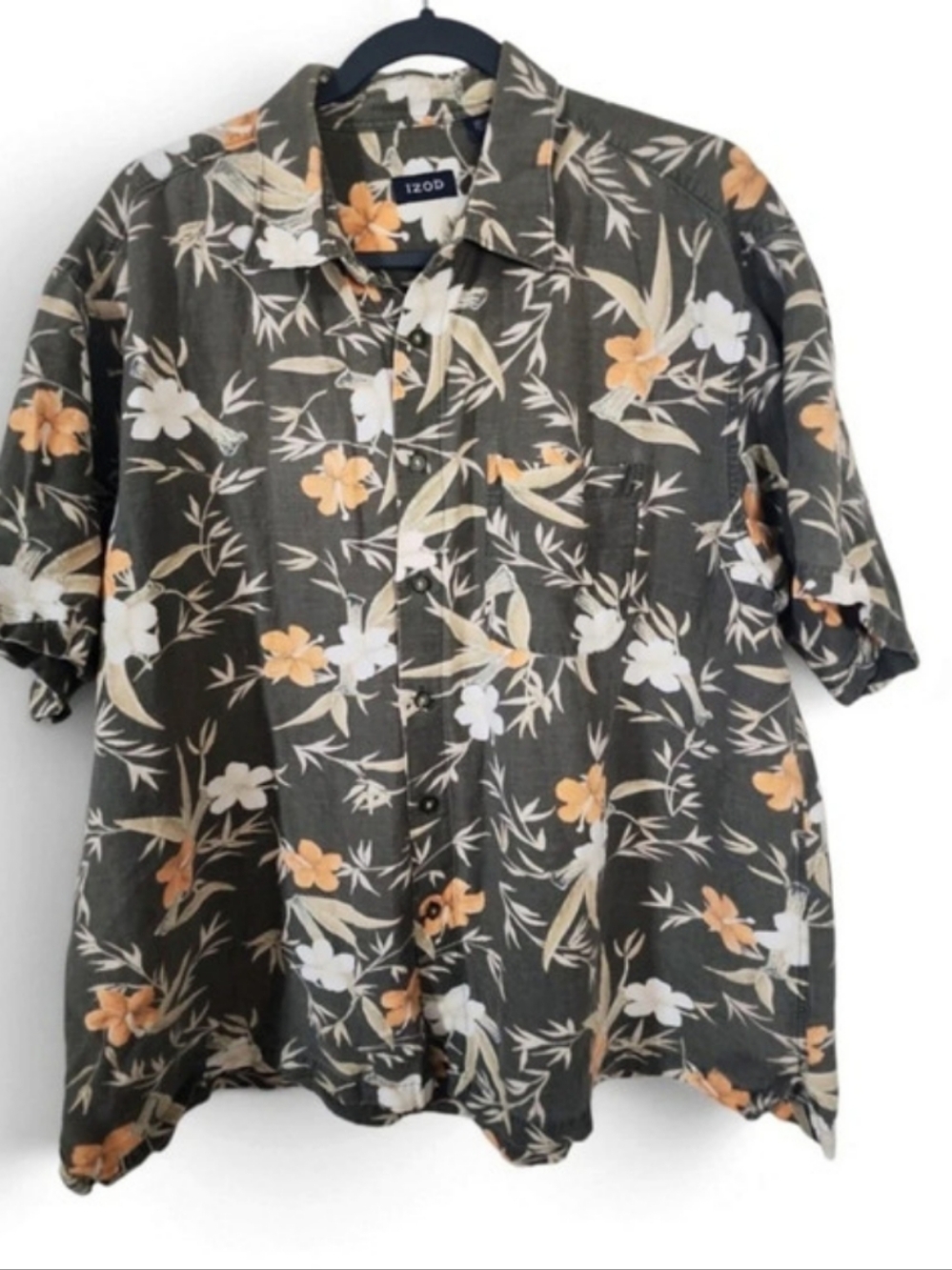 IZOD Floral Short Sleeve Shirt XXL